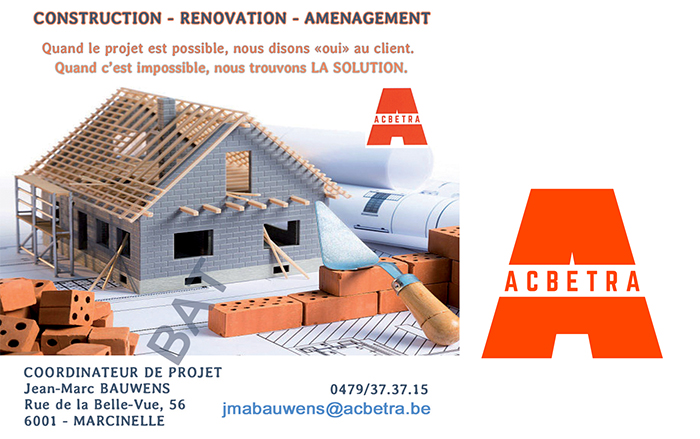 ACBETRA SPRL – Construction – 6001 Marcinelle