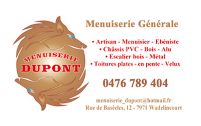 Menuiserie Dupont – Menuiserie – 7971 Wadelincourt