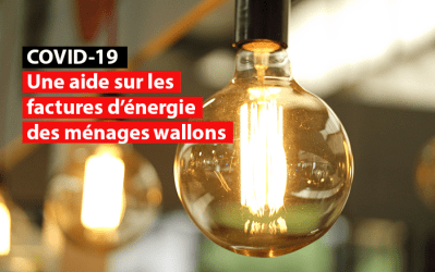 Covid 19 : 40.000 ménages wallons peuvent bénéficier d&rsquo;une aide sur leur facture d&rsquo;énergie