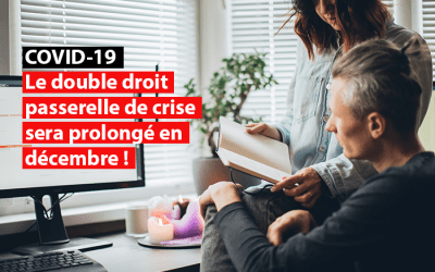 Crise du Covid-19 : Le double droit passerelle de crise sera prolongé en décembre !