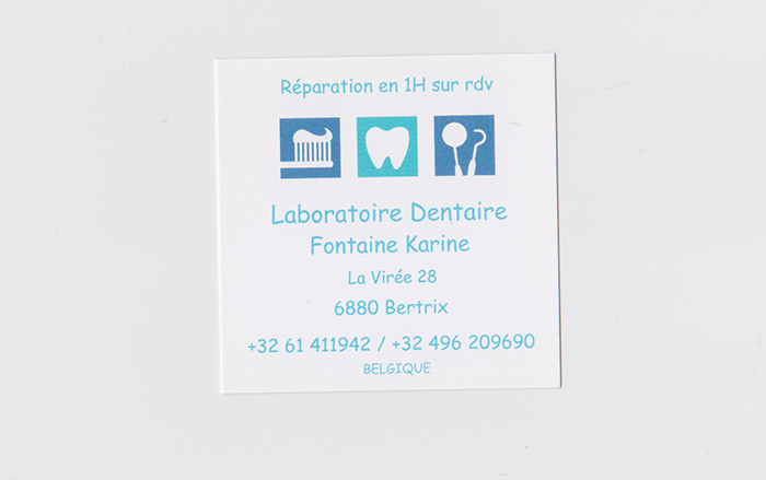Karine Fontaine – Santé/Laboratoire dentaire – 6880 Bertrix