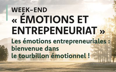 WEEK-END « ÉMOTIONS ET ENTREPENEURIAT » : les émotions entrepreneuriales, bienvenue dans le tourbillon émotionnel !