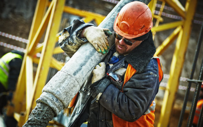 Construction : baisse de 5,7% des accidents du travail