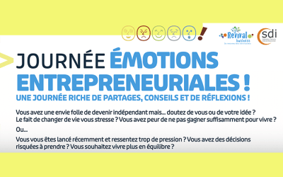 Inscriptions ouvertes : Journée émotions entrepreneuriales : partages, conseils et réflexion !
